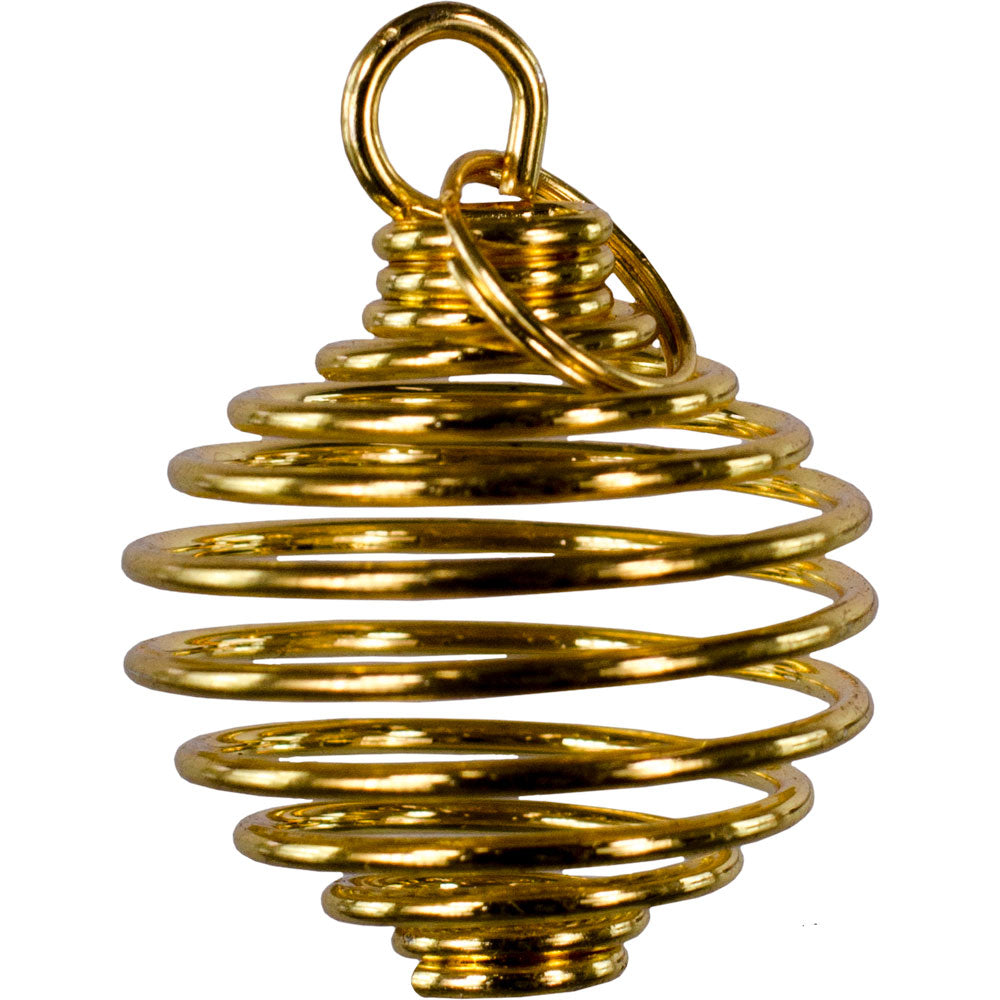 Small Tumbled Stone Cage Empty Gold