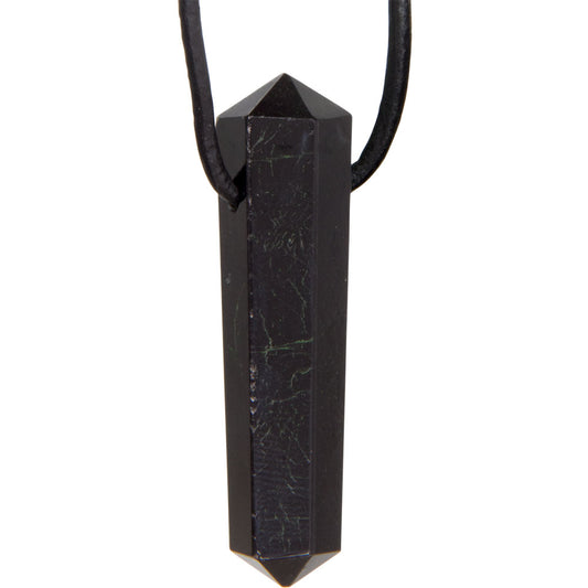 Double Terminated Point Necklace - Black Tourmaline