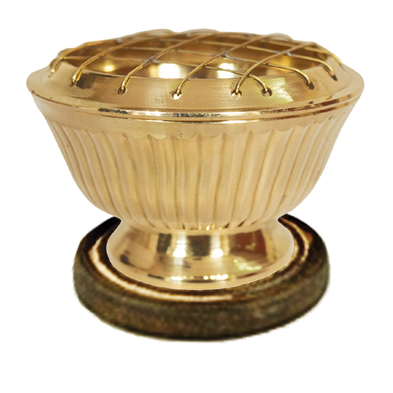 3.5" Brass Screen Burner With Coaster