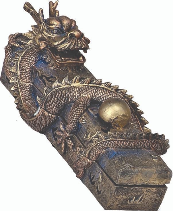 Chinese Dragon Incense Coffin Box