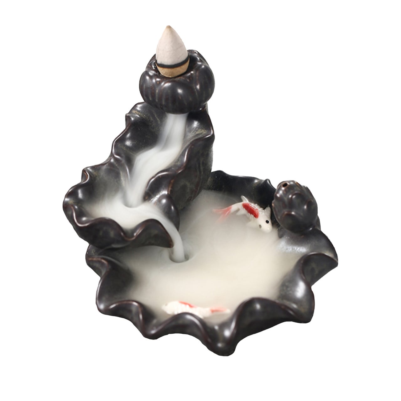 Koi Pond Ceramic Backflow Burner