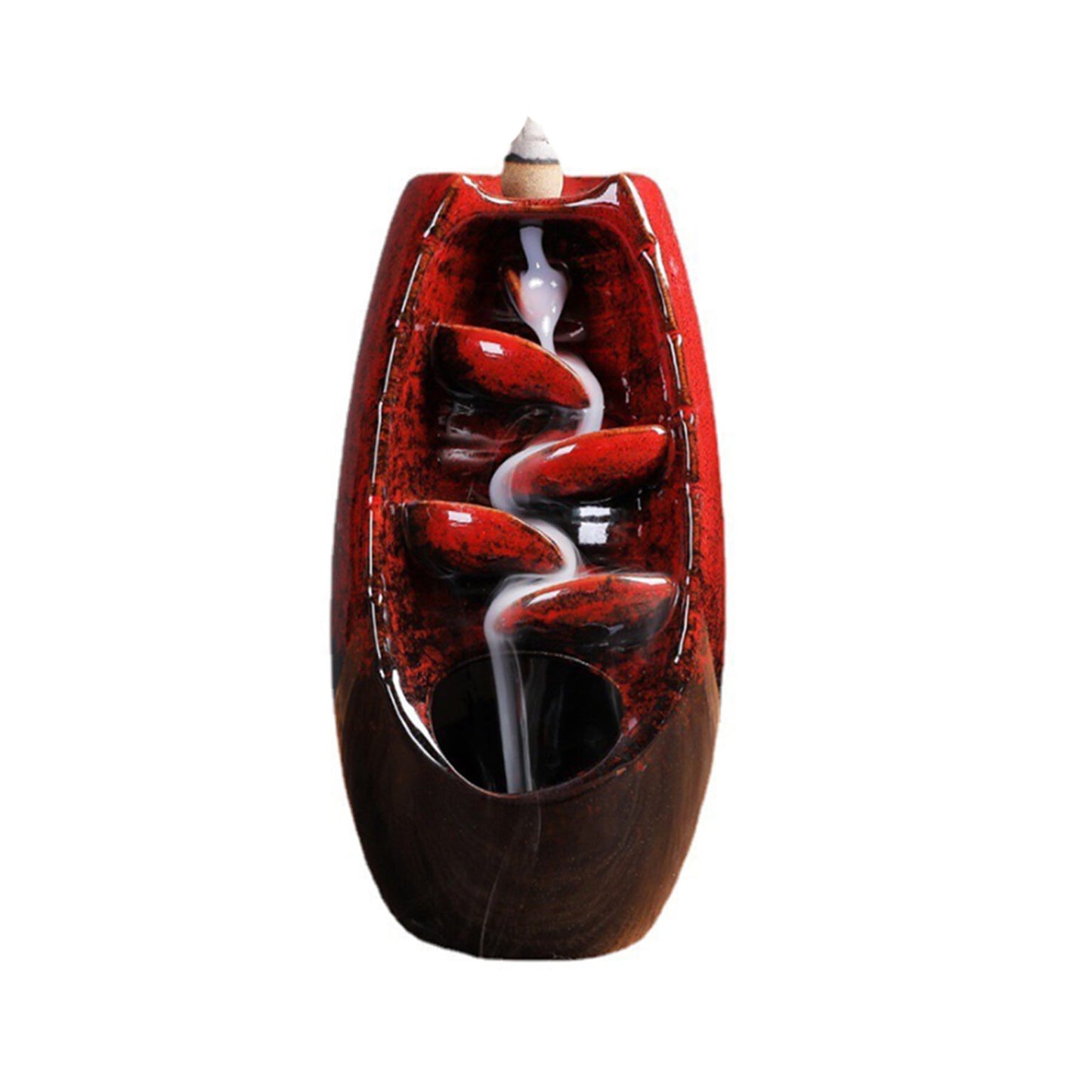 Crimson Zen Ceramic Backflow Burner