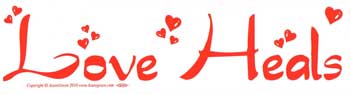 "Love Heals" Bumper Sticker