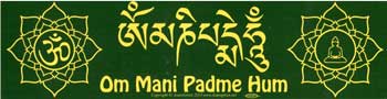 "Om Mani Padme Hum" Bumper Sticker