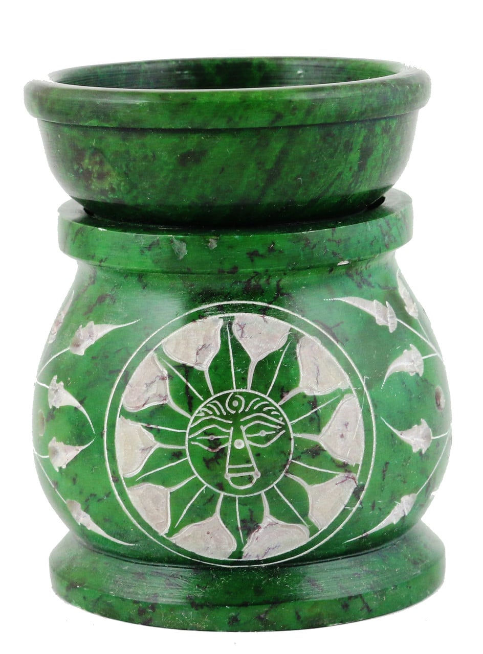 3.5" Green Sun Stone Oil Diffuser