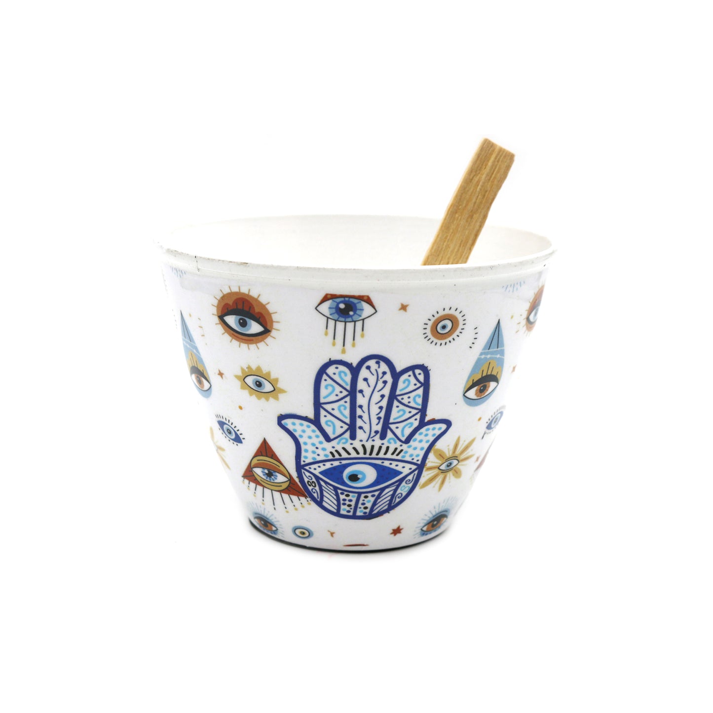 3" Hamsa Hand Metal Smudge Bowl
