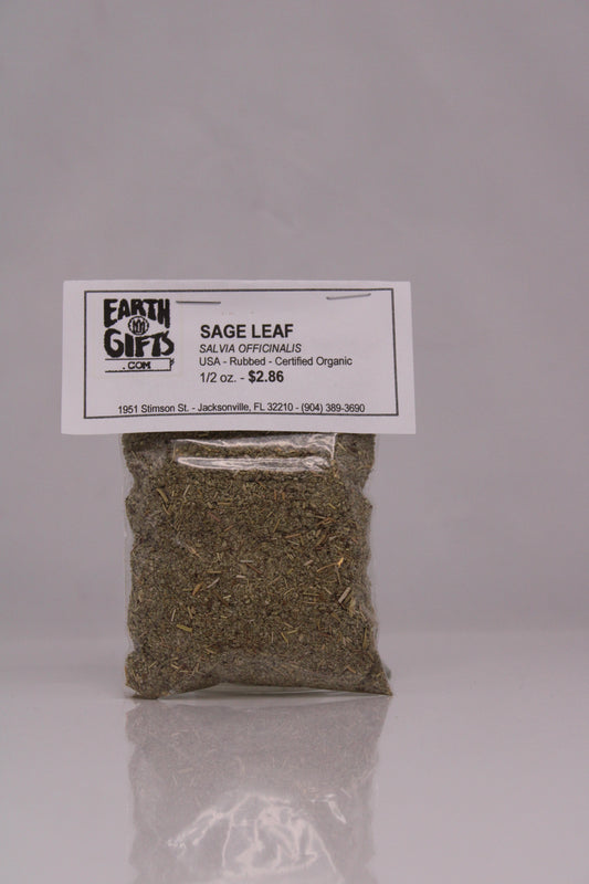 Sage Leaf Rubbed