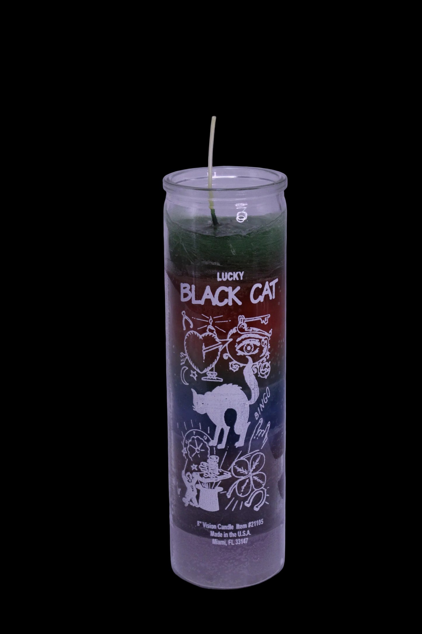 Black Cat 7 Color 5-7 day candle U/D