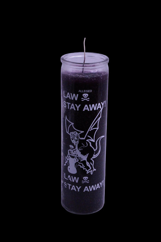 Law Stay Away 5-7 day candle U/D