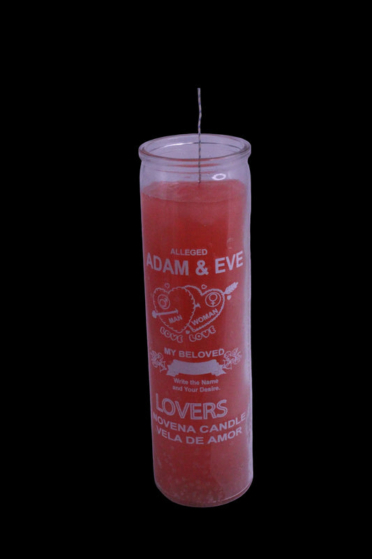 Lovers Adam And Eve 5-7 day candle U/D