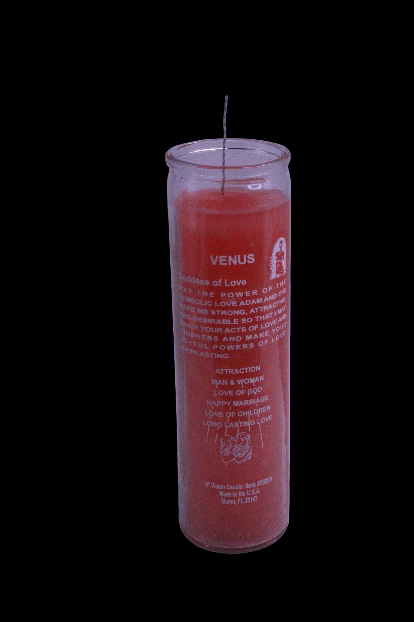 Lovers Adam And Eve 5-7 day candle U/D
