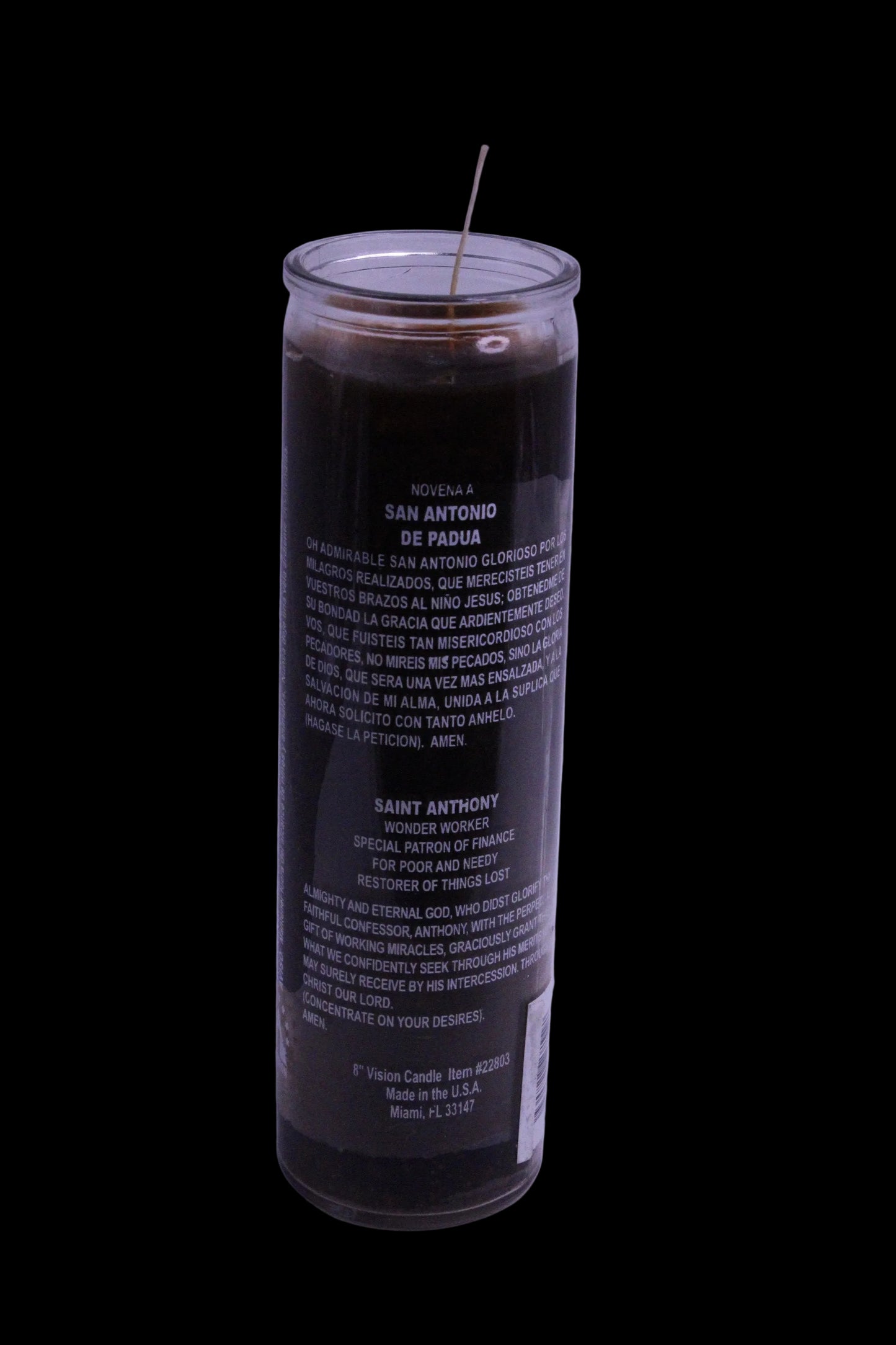 St. Anthony 5-7 day candle U/D