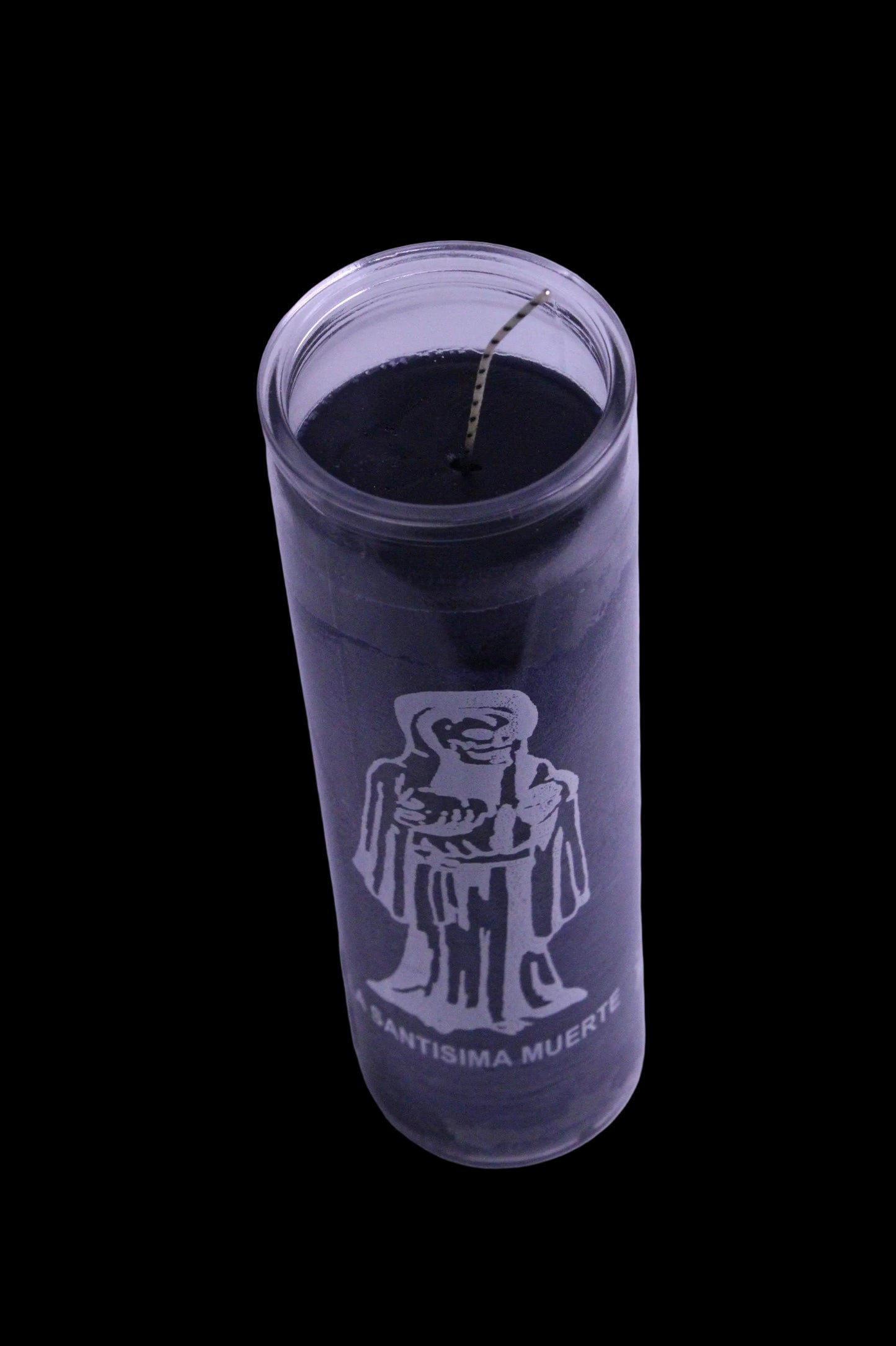 Santa Muerte Black 5-7 day candle U/D