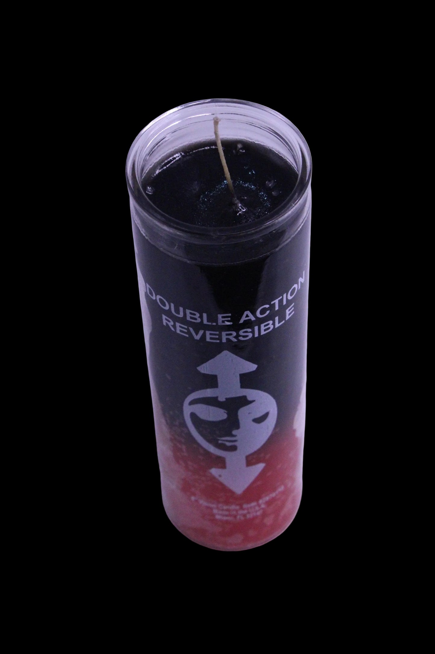 Reversible Red & Black 5-7 day candle U/D