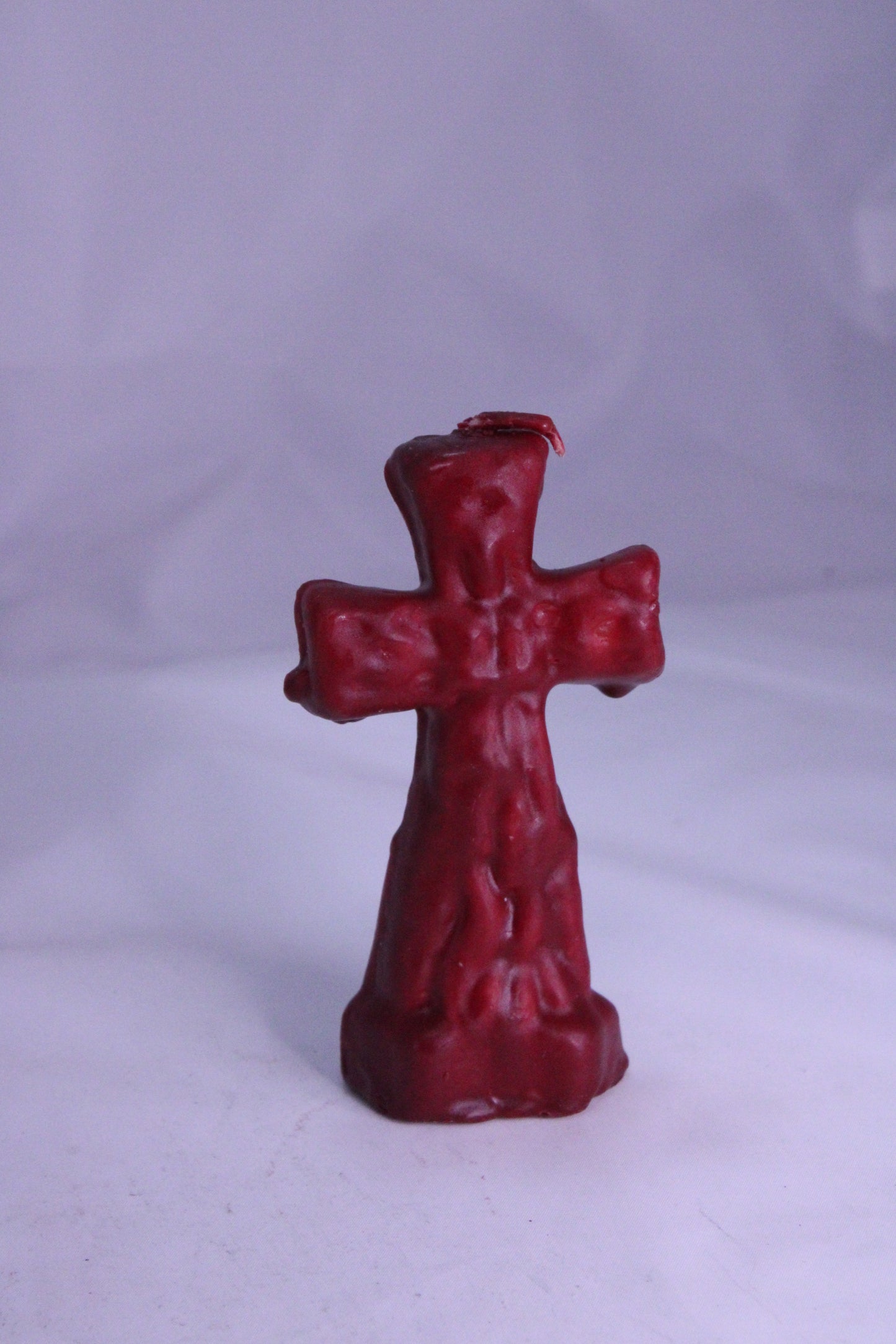 Cross Figure Candle Red