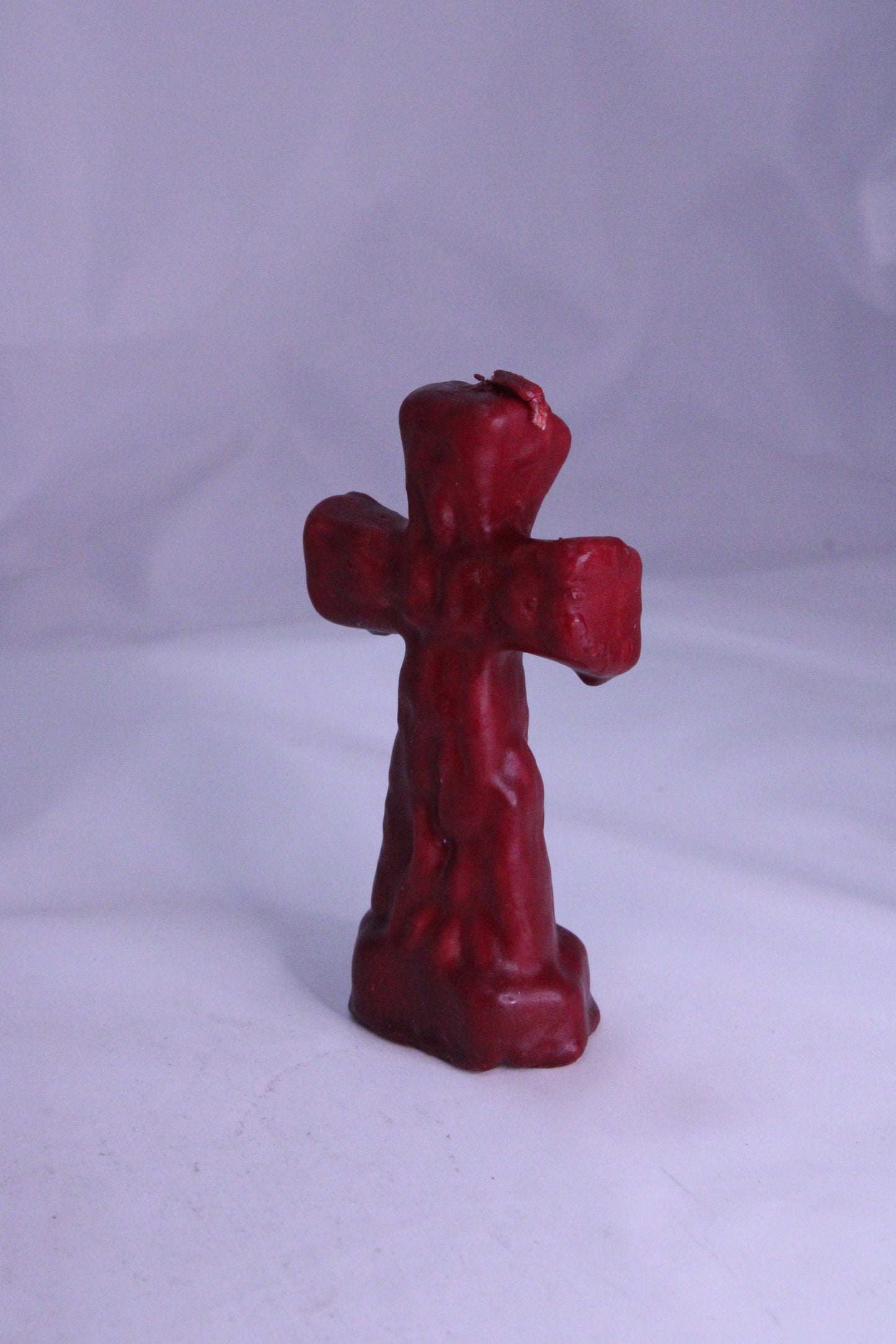 Cross Figure Candle Red