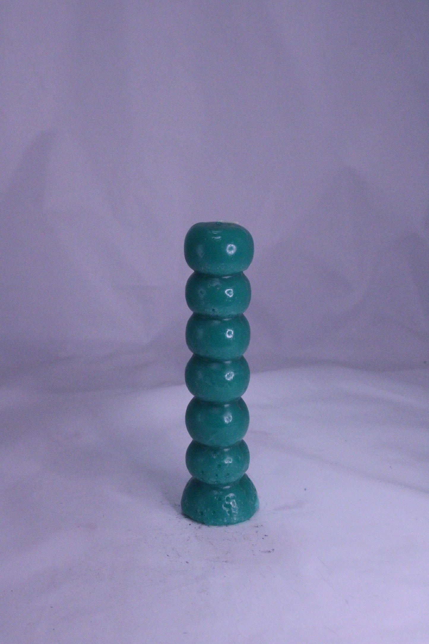 Green 7-Knob Candle