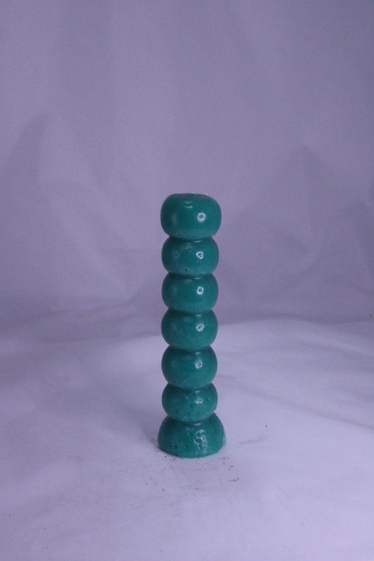 Green 7-Knob Candle