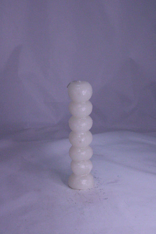 White 7-Knob Candle