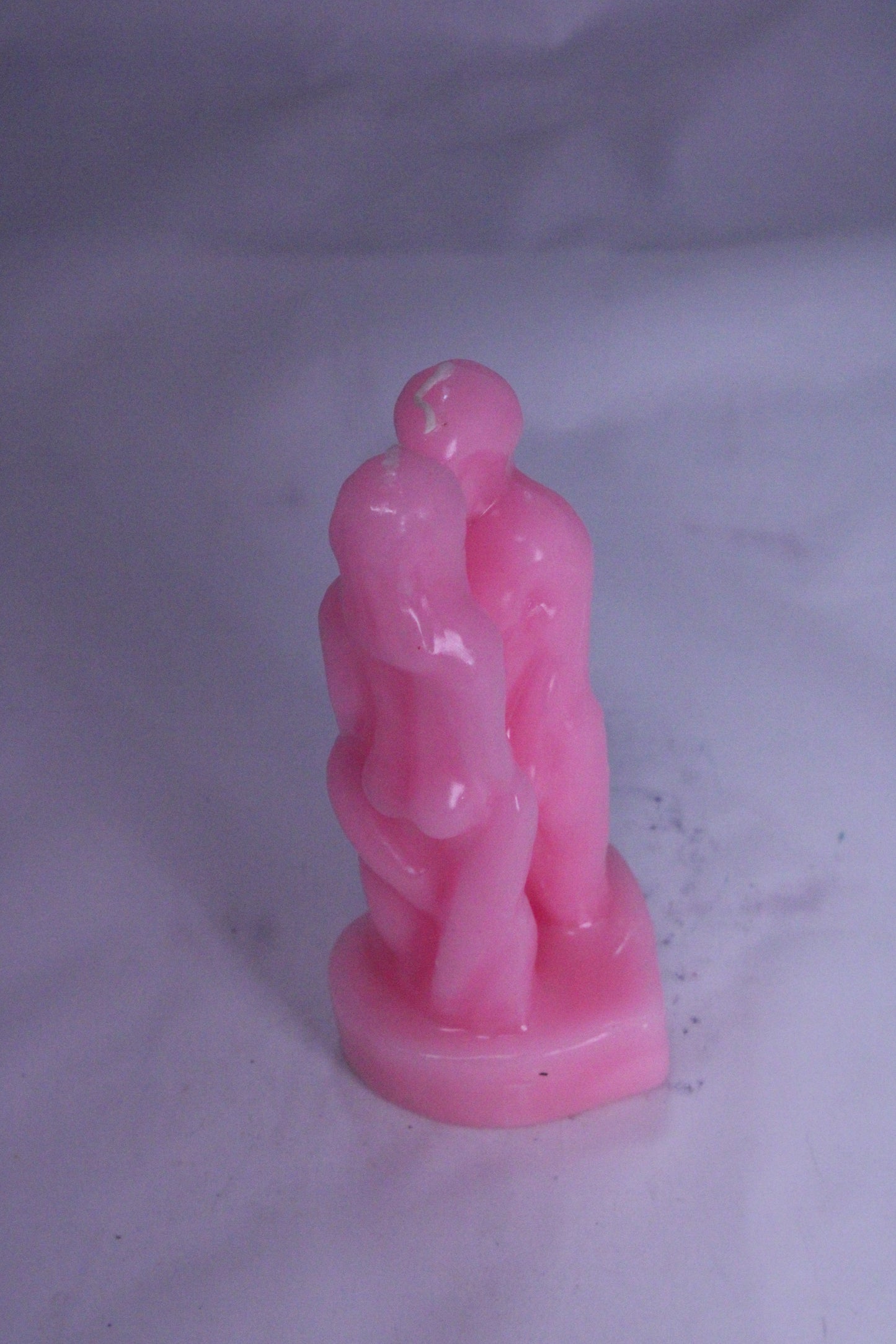 Lovers Figure Candle Pink