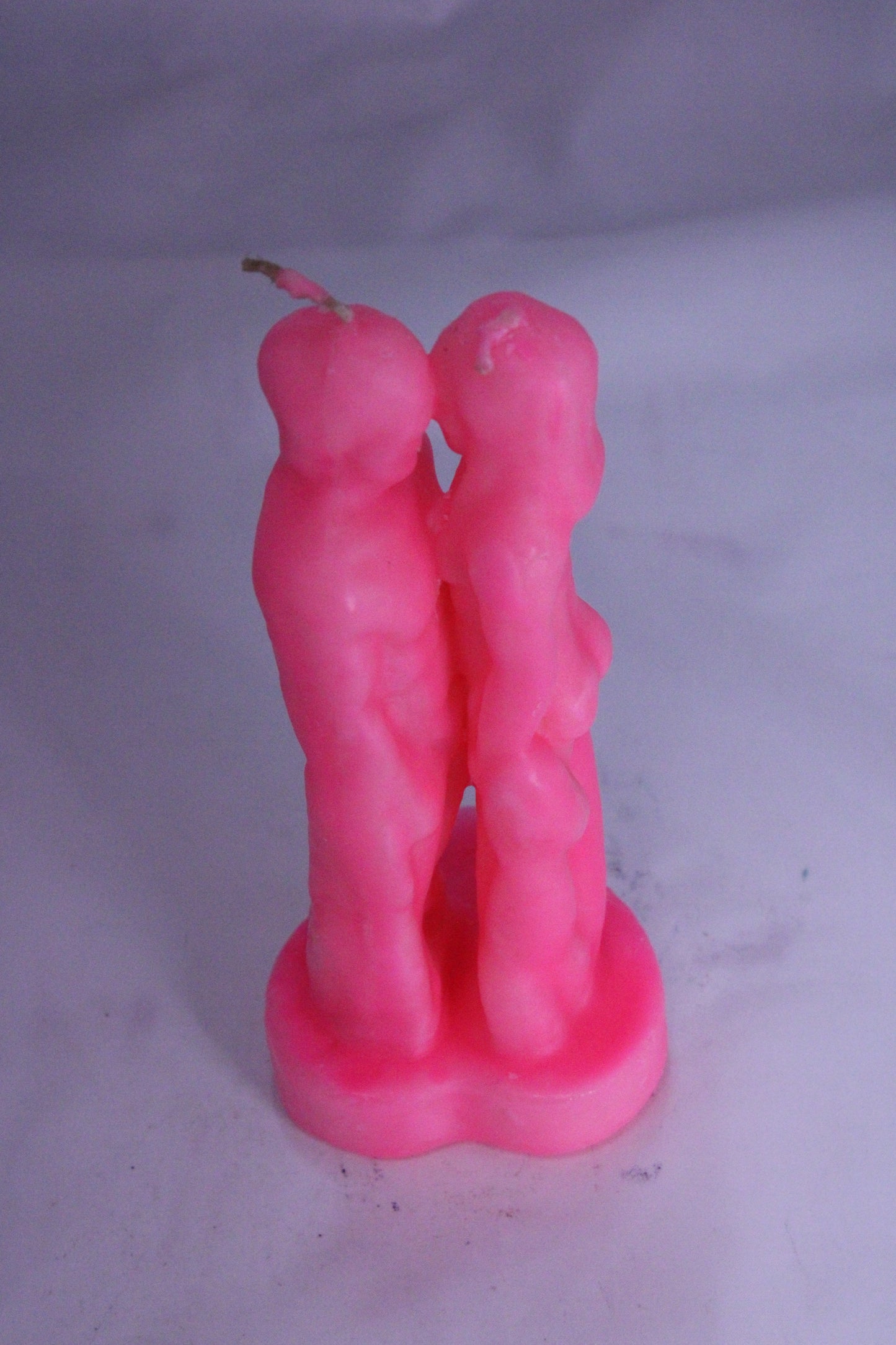 Lovers Figure Candle Pink