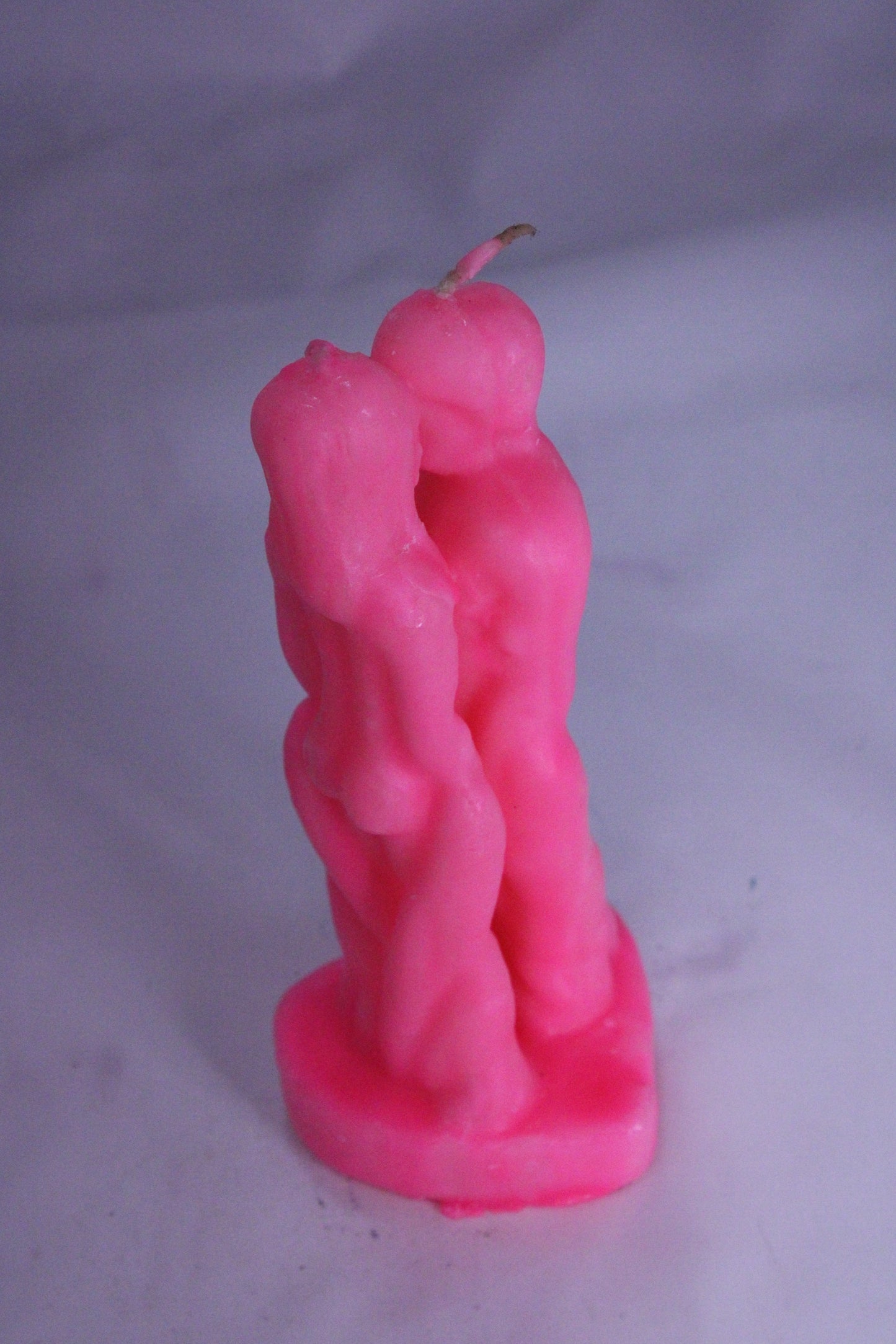 Lovers Figure Candle Pink