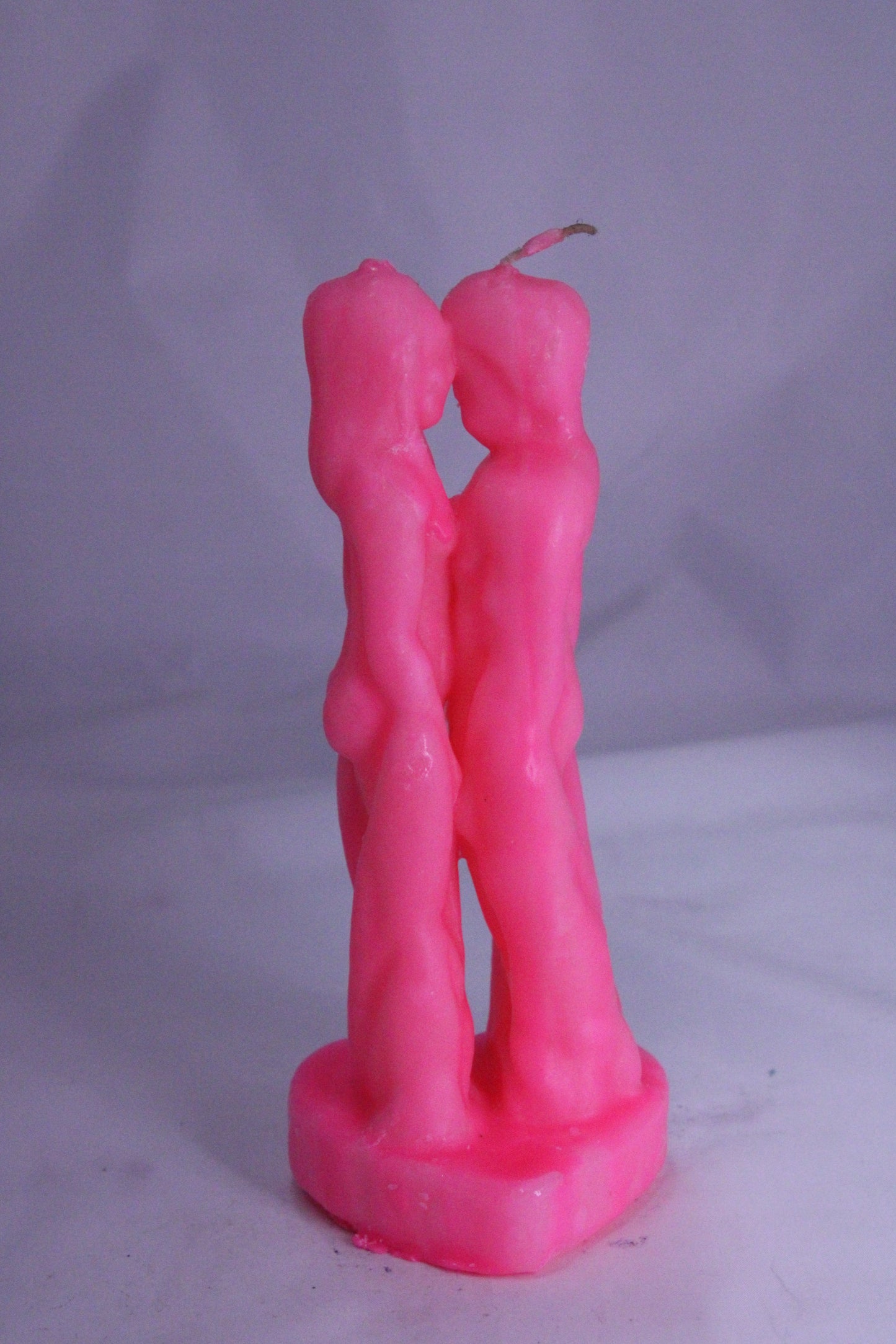 Lovers Figure Candle Pink