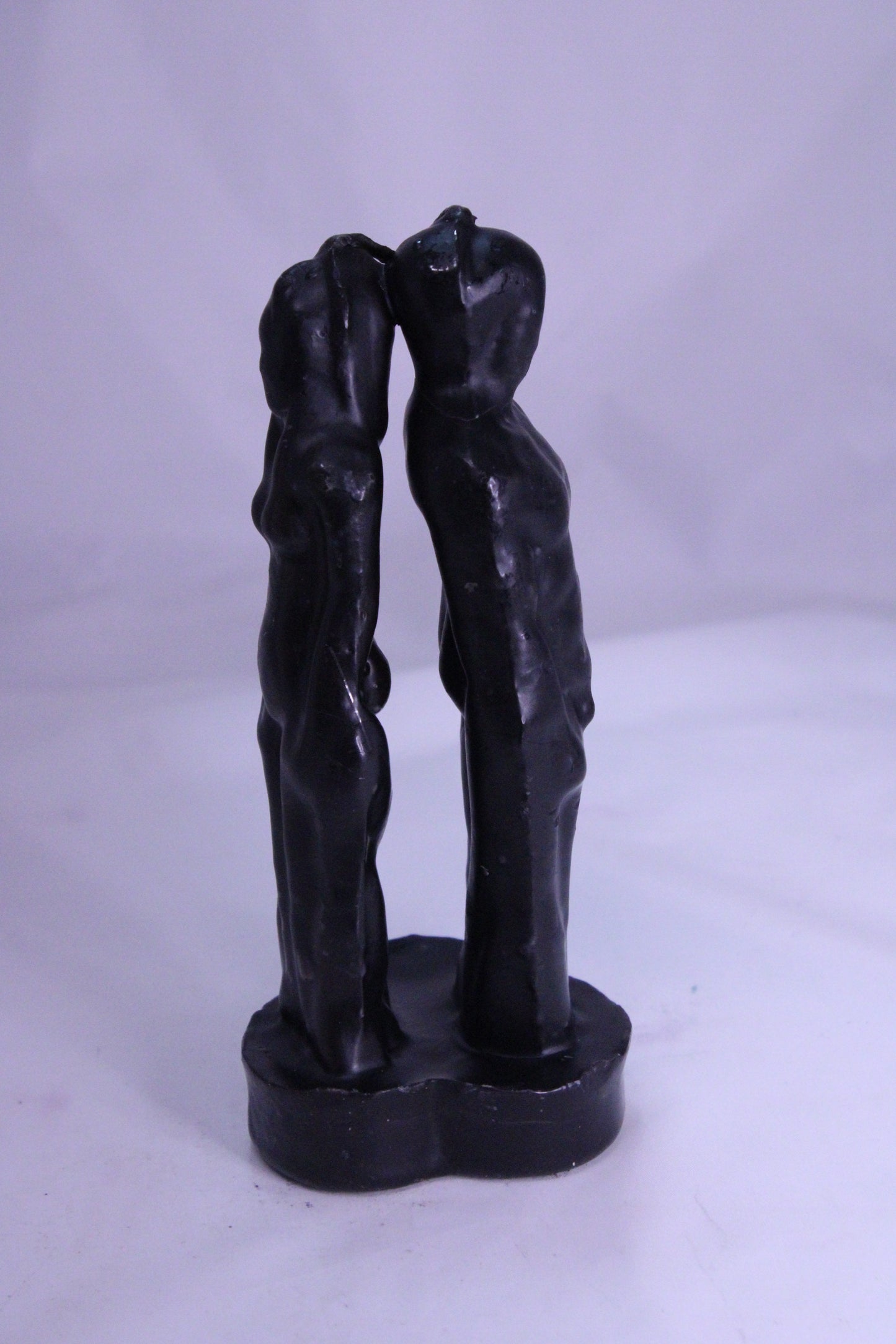 Male & Female Back To Back Figure Candle Black