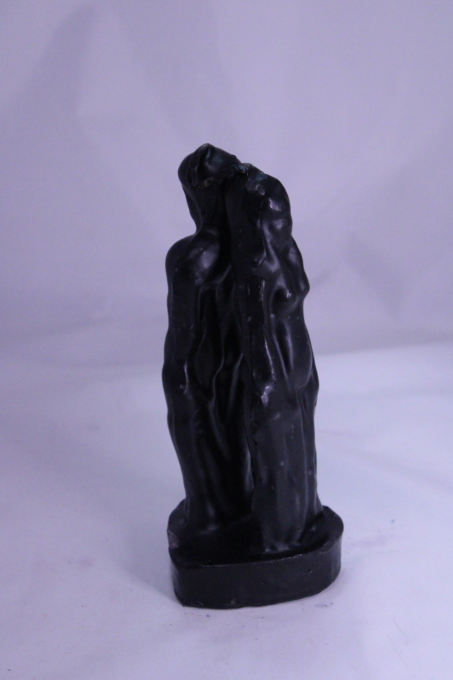 Male & Female Back To Back Figure Candle Black