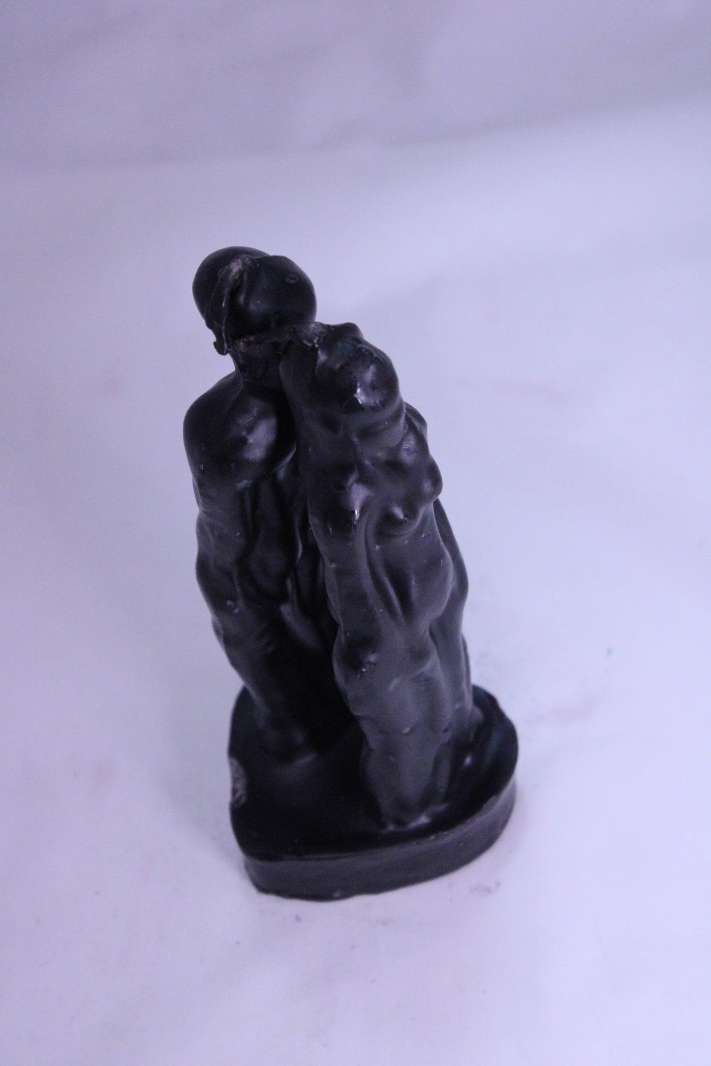 Male & Female Back To Back Figure Candle Black