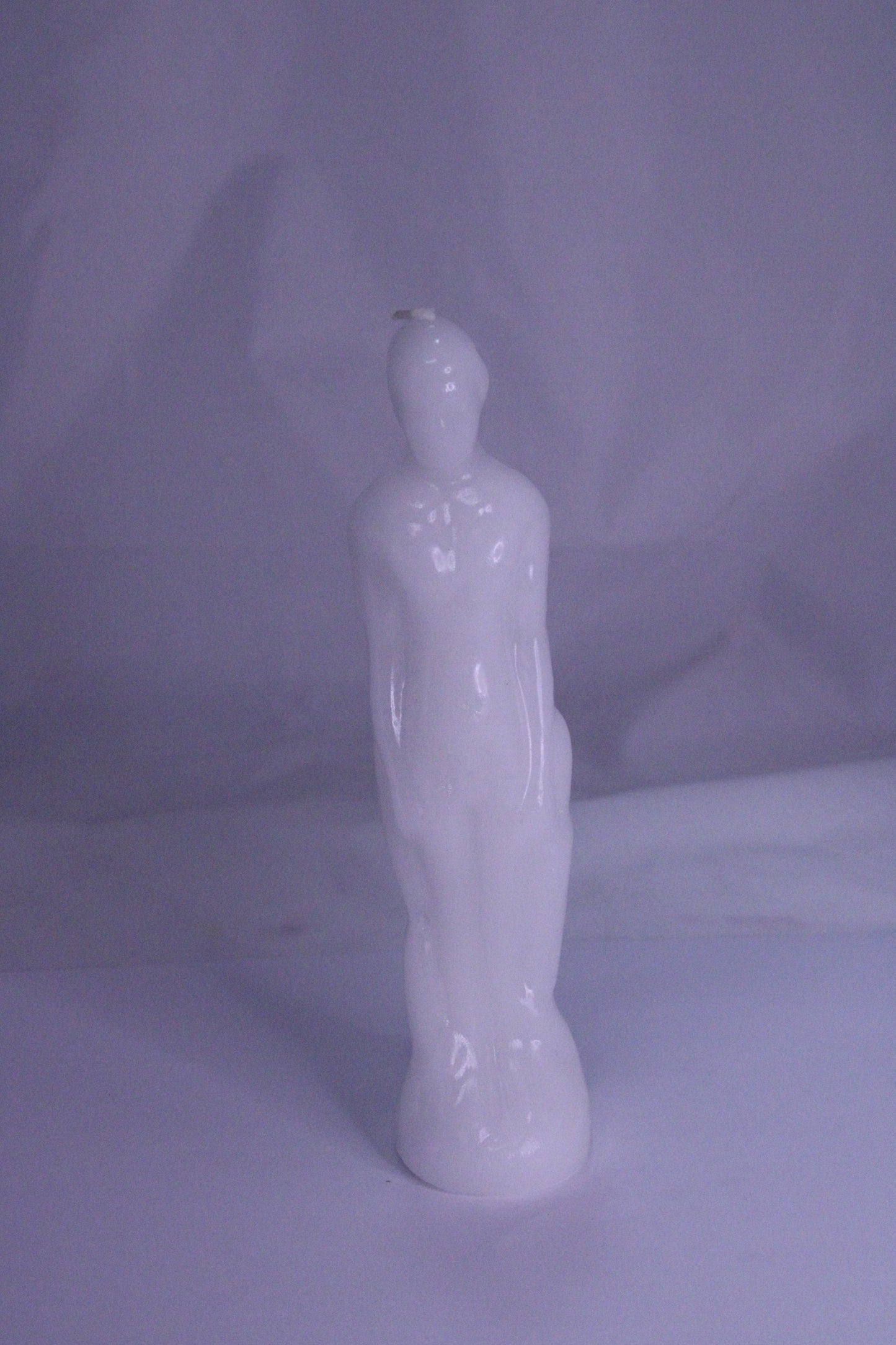 Male Figure Candle White