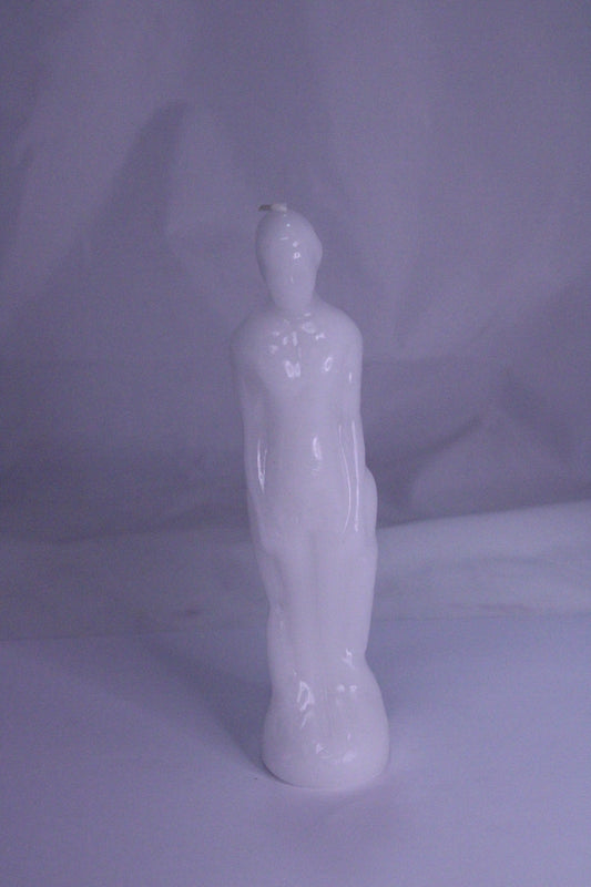 Male Figure Candle White