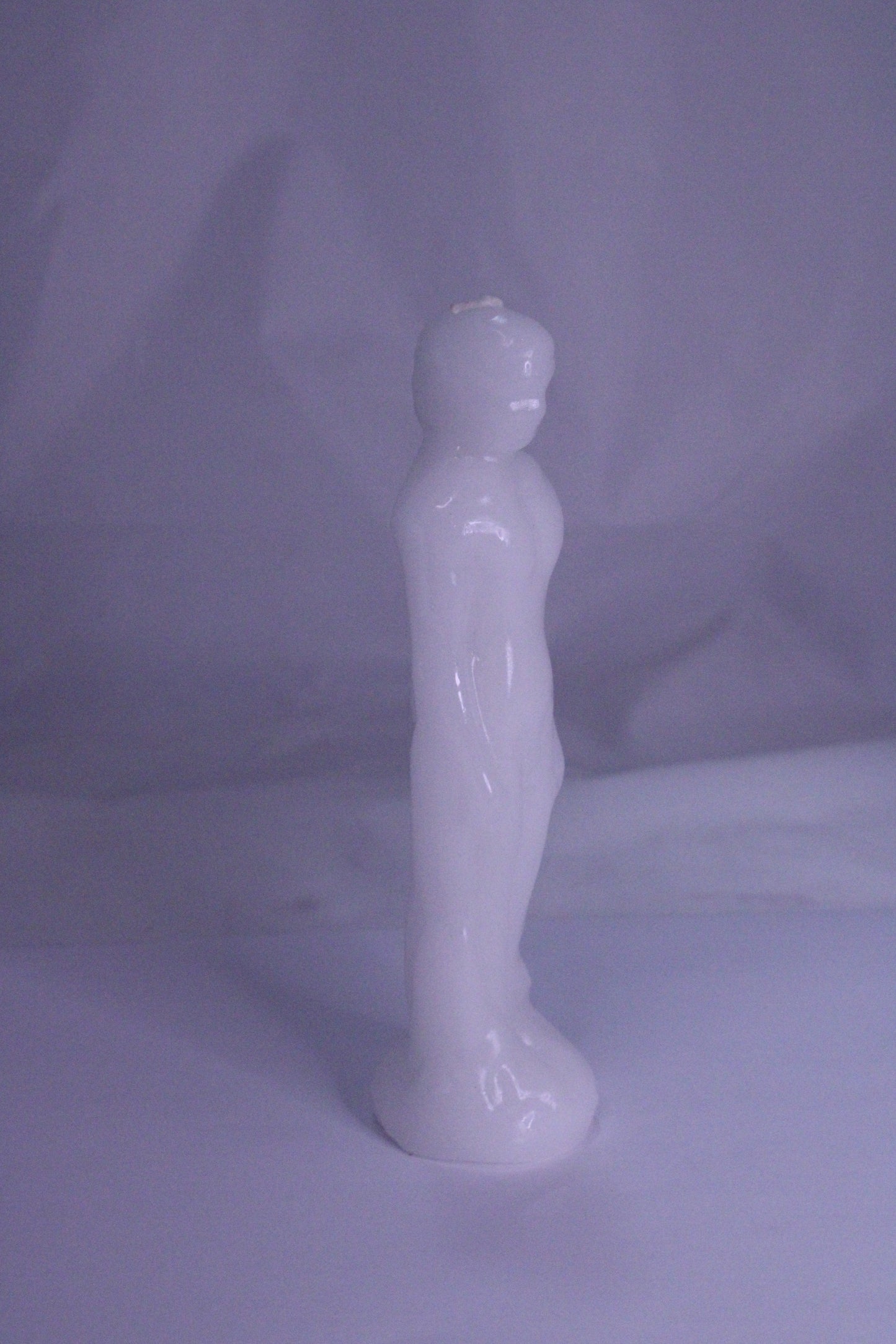 Male Figure Candle White