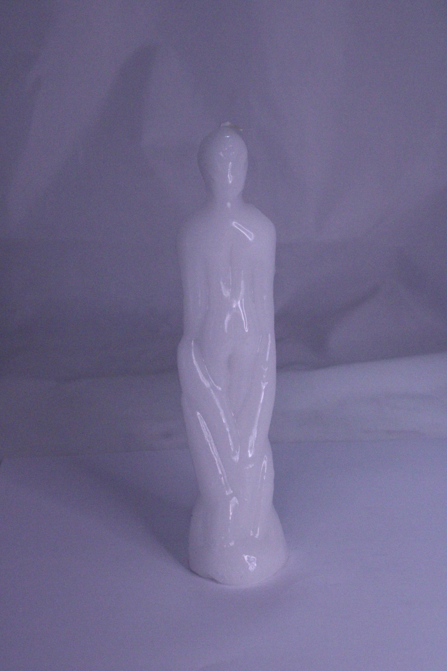 Male Figure Candle White