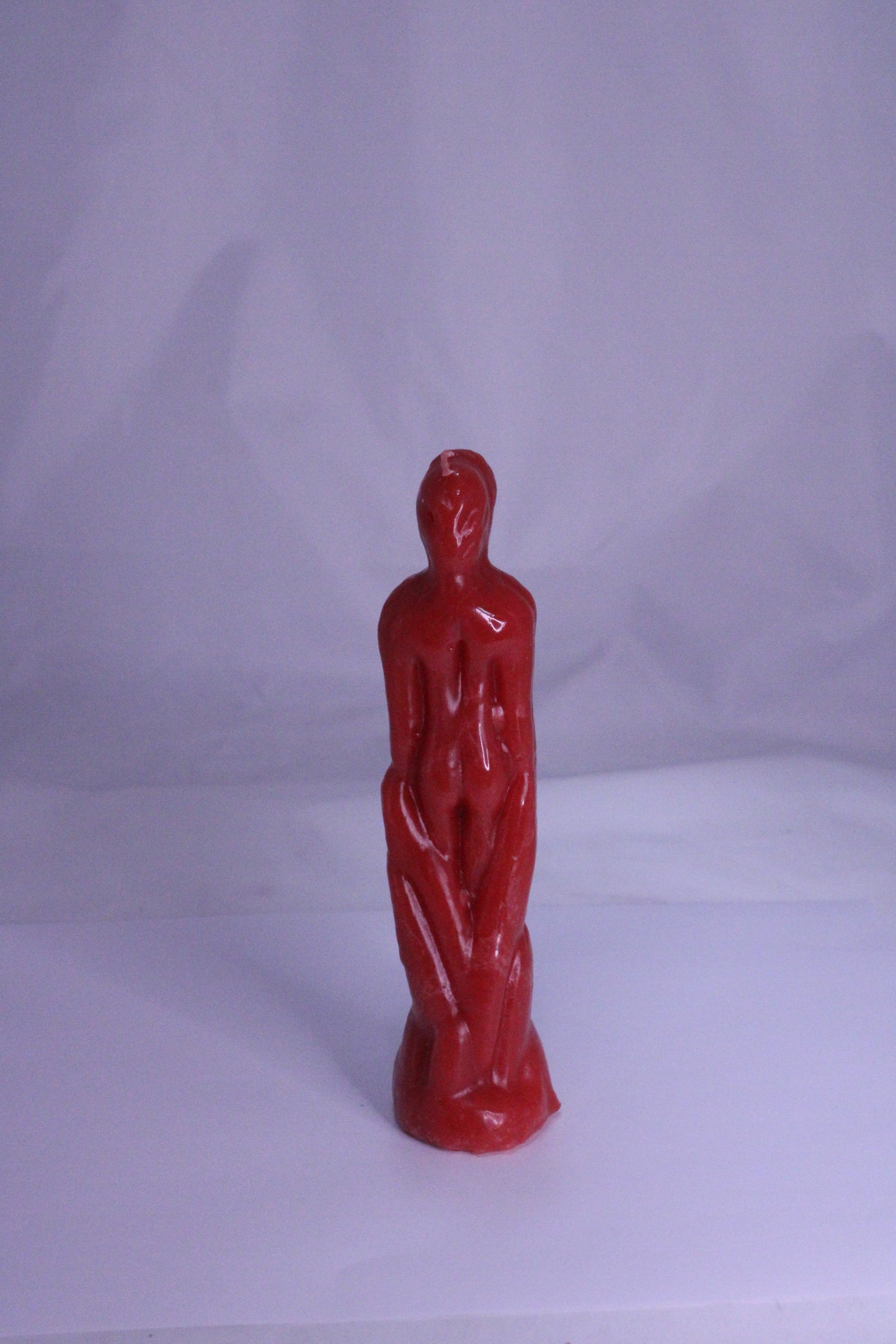 Male Figure Candle Red
