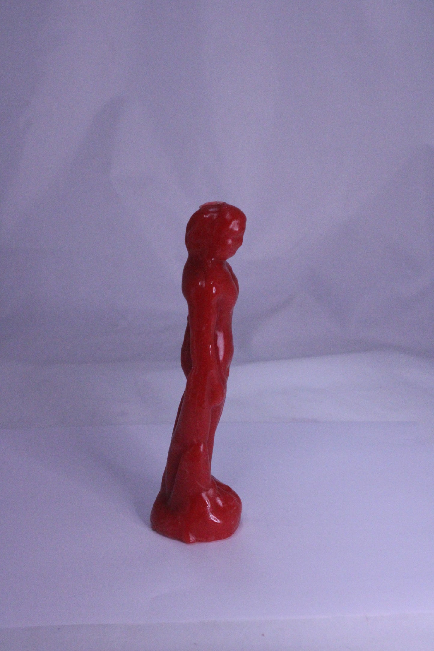Male Figure Candle Red