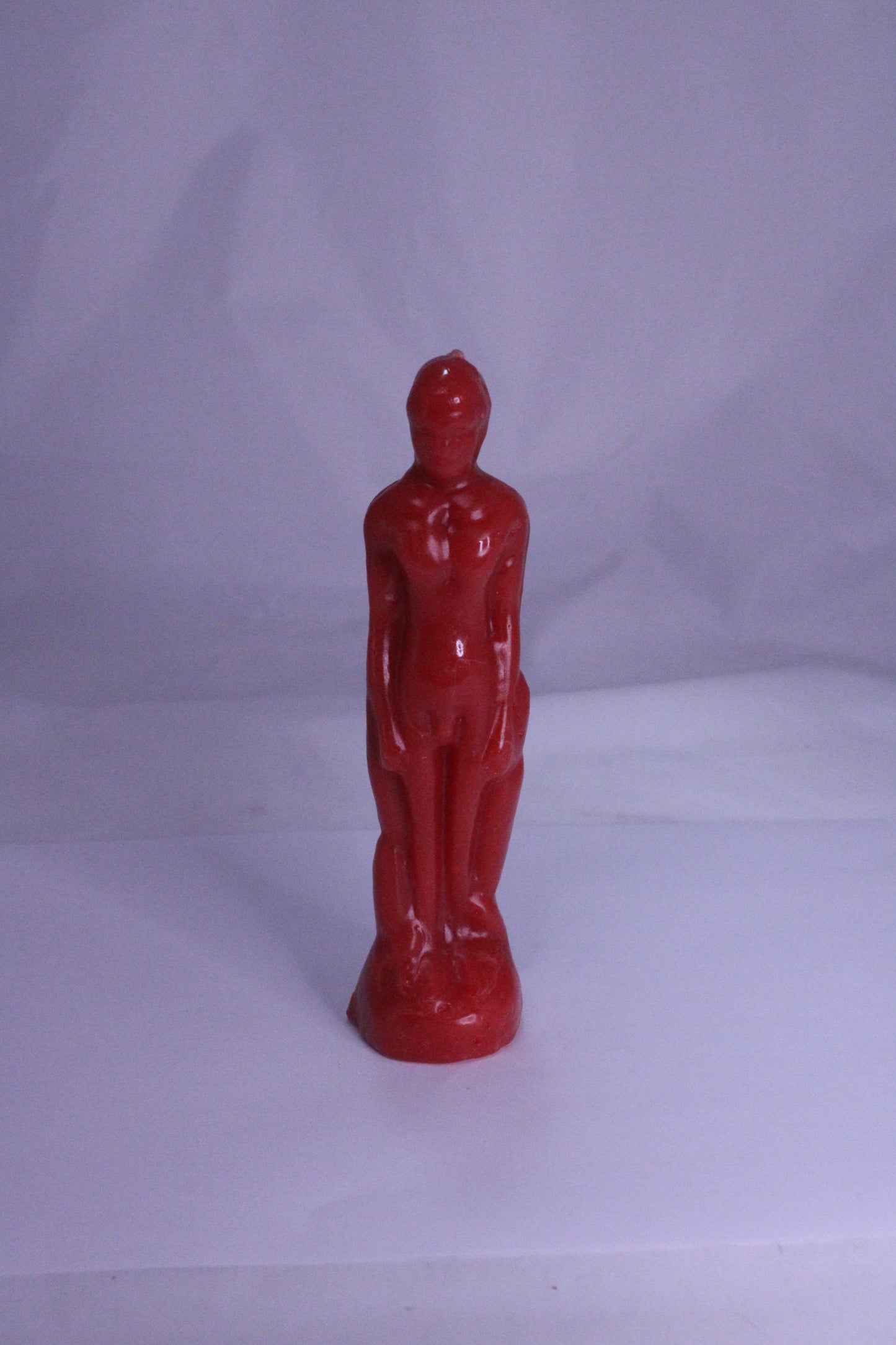 Male Figure Candle Red
