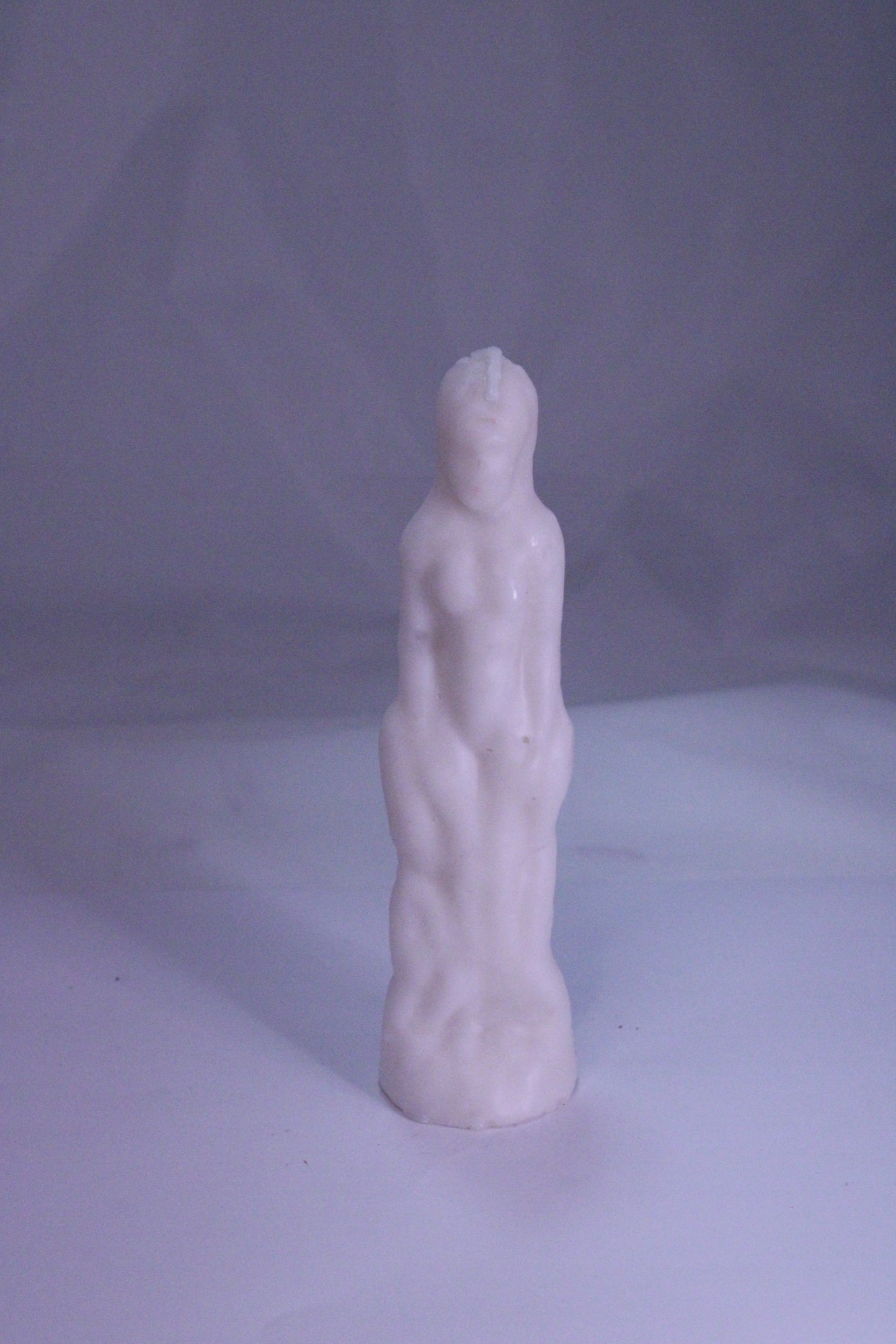 Female Figure Candle White