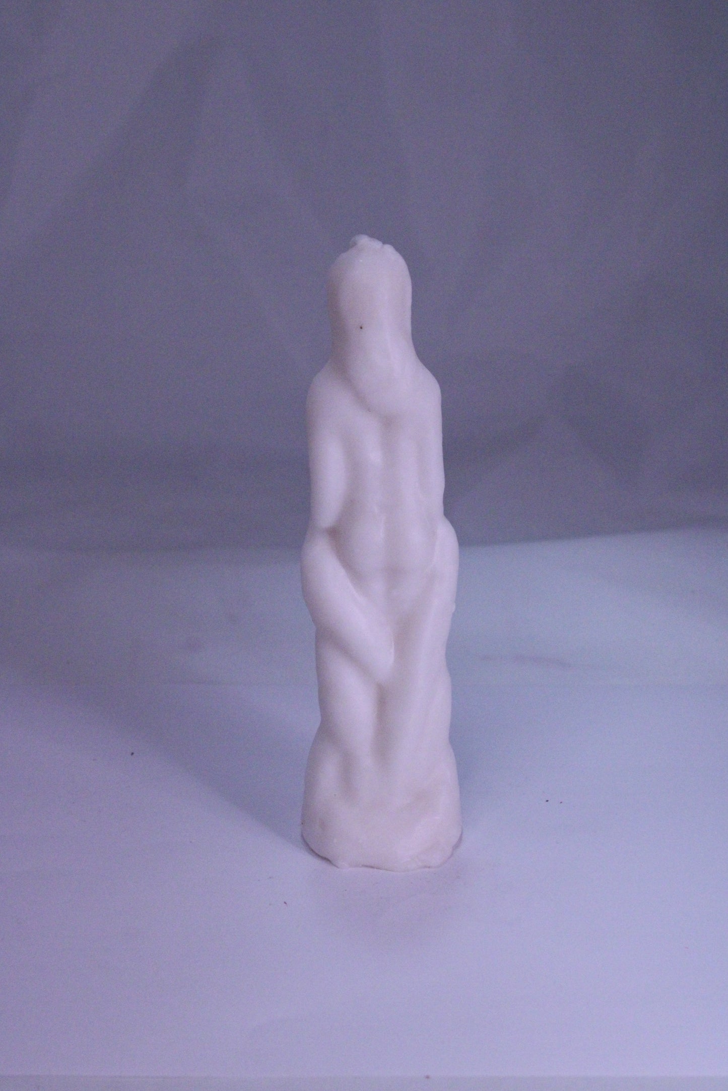 Female Figure Candle White