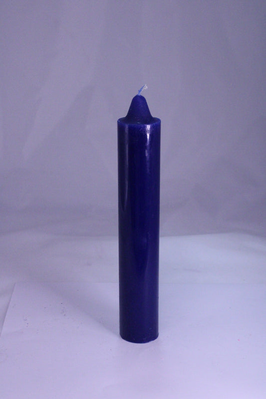 Blue Jumbo Taper Candle