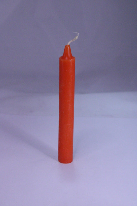 Orange 6 Inch Taper Candle