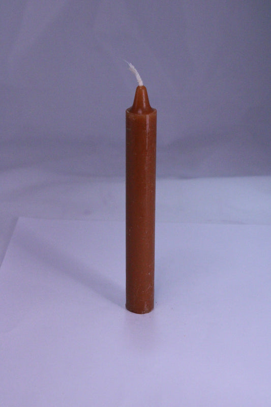 Brown 6 Inch Taper Candle