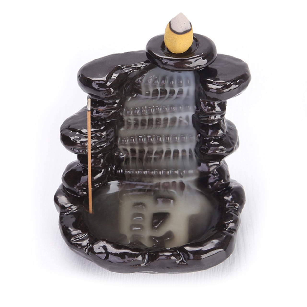 Peaceful Garden Ceramic Incense Backflow Burner