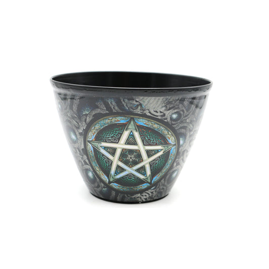 3" Pentacle Metal Smudge Bowl