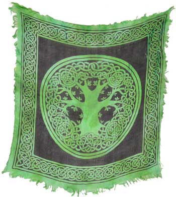 18"x18" Tree of Life altar cloth