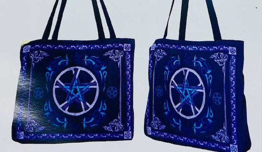 15.5" x 17.5" Pentagram tote bag
