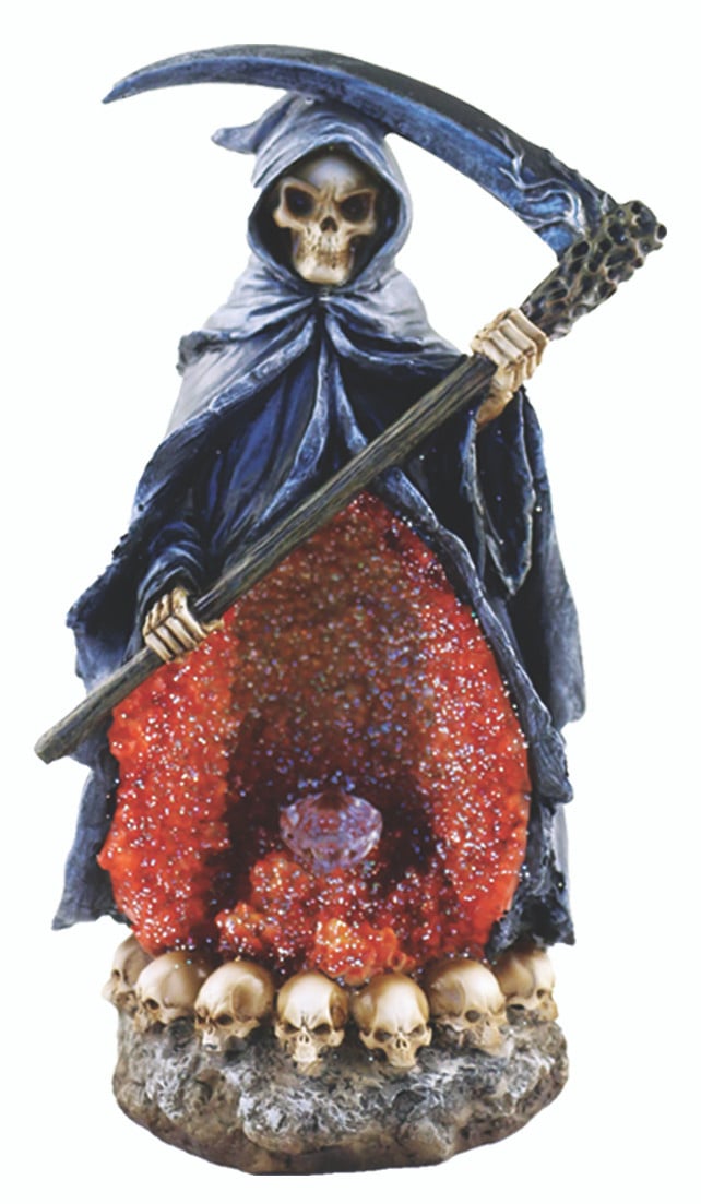 10" Red Grim Reaper Backflow Burner With LED