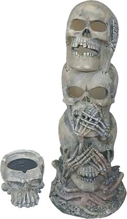 10" Skull Incense Burner