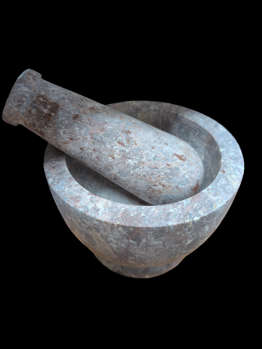 3.5" Red Stone Mortor and Pestal