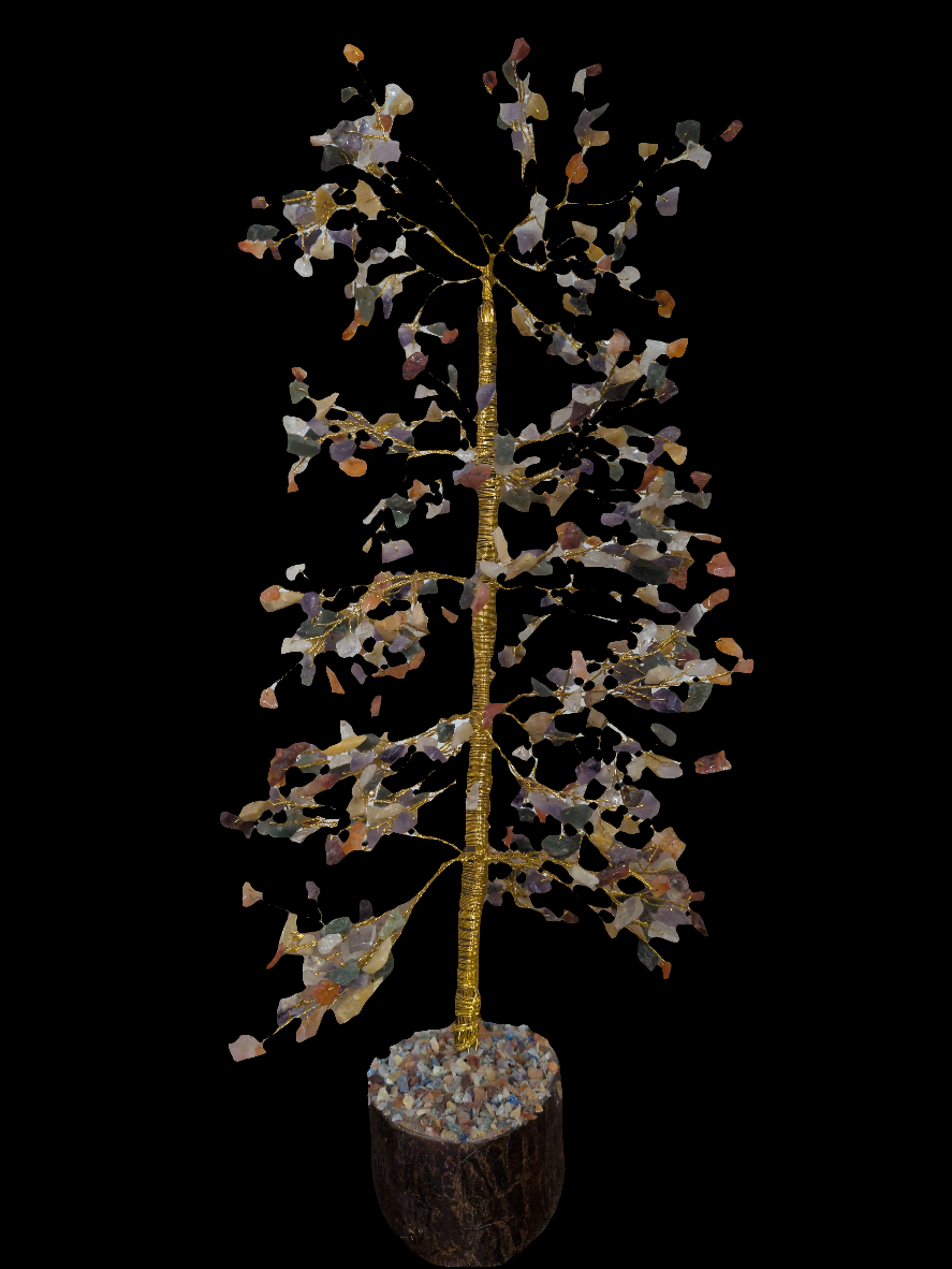 500 mixed stone/wood base Gemstone Tree